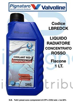 LUBOR G12 LIQUIDO ROSSO PURO 1L