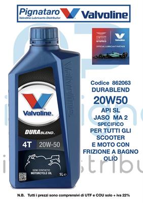 VALVOLINE DURABLEND 4T 20W50 1L