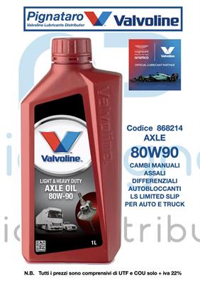VALVOLINE HD AXLE 80W90 1L