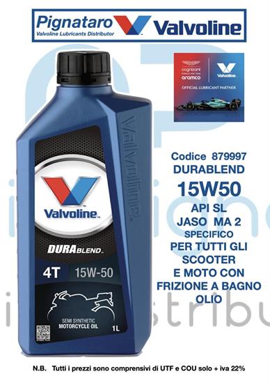 VALVOLINE DURABLEND 4T 15W50 1L