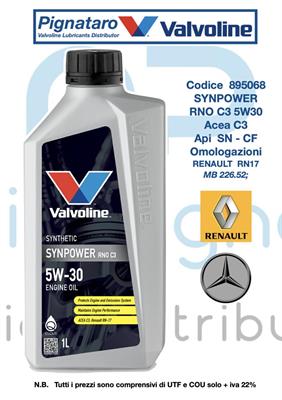 VALVOLINE SYNPOWER RNO C3 5W30 1L