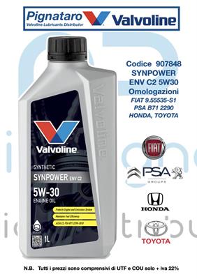 VALVOLINE SYNPOWER ENV C2 5W30 1L