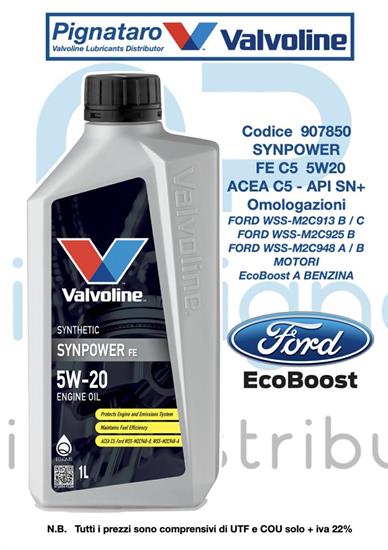 VALVOLINE SYNPOWER FE 5W20 1L