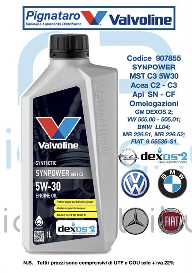 VALVOLINE SYNPOWER MST C3 5W30 1L