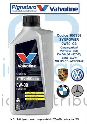 VALVOLINE SYNPOWER XL III C3 0W30 1L