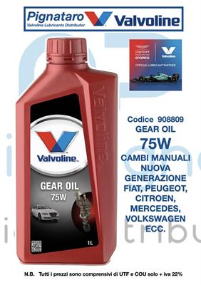 VALVOLINE GEAR OIL 75W 1L