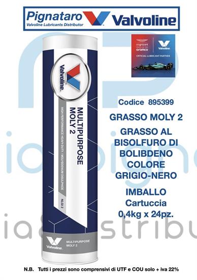 VALVOLINE GRASSO MOLY 2  0,4KG.
