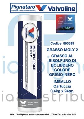 VALVOLINE GRASSO MOLY 2  0,4KG.