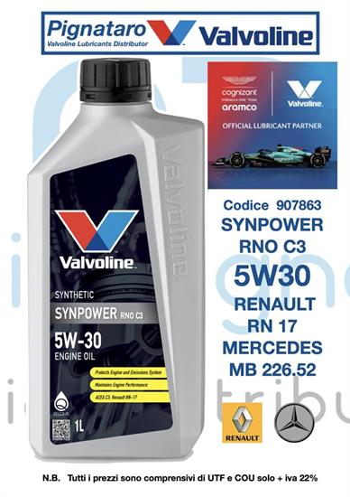 VALVOLINE SYNPOWER RNO RN17 C3 5W30 1L