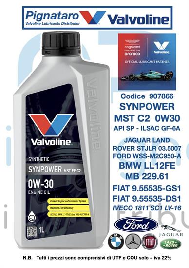 VALVOLINE SYNPOWER MST FE C2 0W30 1L