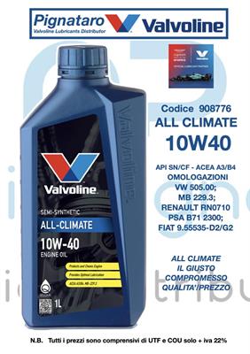 VALVOLINE ALL CLIMATE 10W40 1L