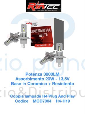 KIT LED SUPERNOVA H4-H19 12V