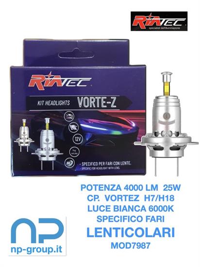 KIT LED VORTEZ H7-H18 12V FARI A LED