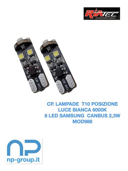 CP. LAMPADE T10 8 SMD SAMSUNG 12V 2,6W