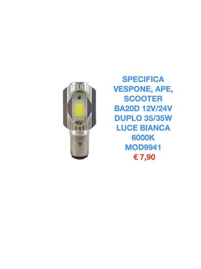 LAMPADA BA20D 12V 35/35W LED 6000K