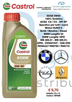 CASTROL EDGE 0W30  1L