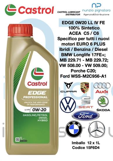 CASTROL EDGE PROFESSIONAL LLIV FE 0W20 1L