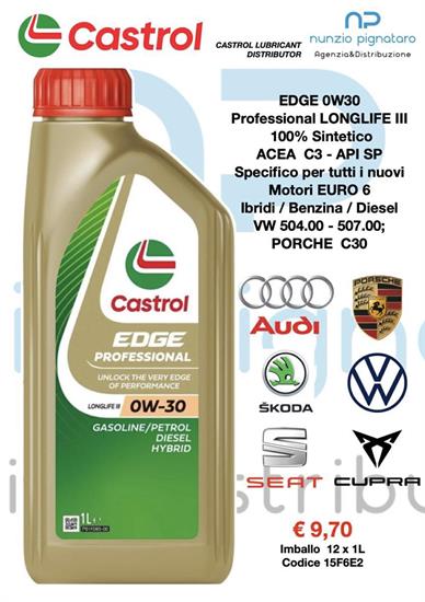CASTROL EDGE PROFESSIONAL 0W30 LONGLIFE III 1L