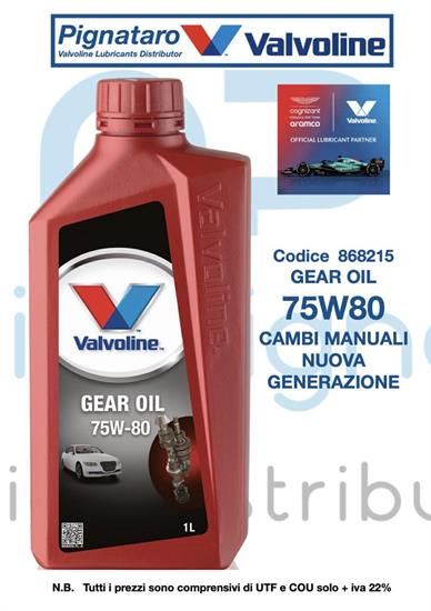 VALVOLINE HD GEAR OIL 75W80 1L