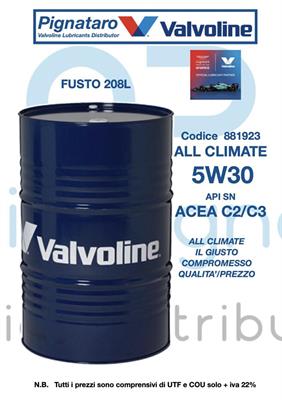 VALVOLINE ALL CLIMATE 5W30 C2/C3 208L