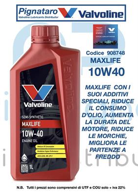 VALVOLINE MAXLIFE 10W40 1L