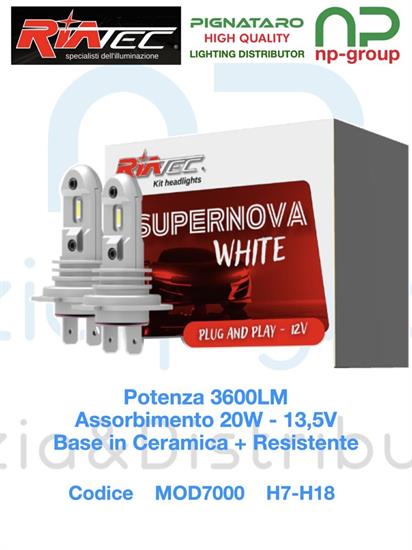 KIT LED SUPERNOVA H7-H18 12V
