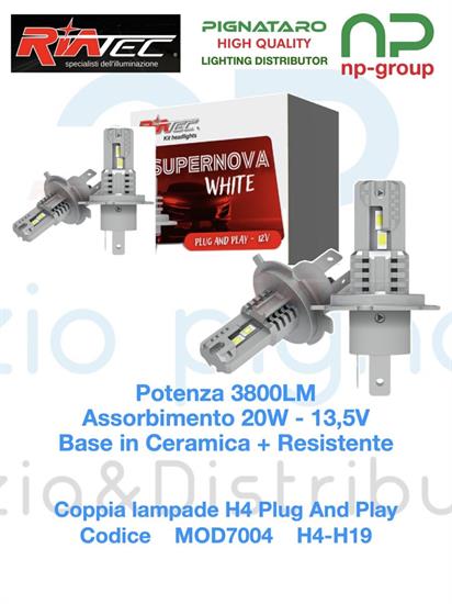 KIT LED SUPERNOVA H4-H19 12V