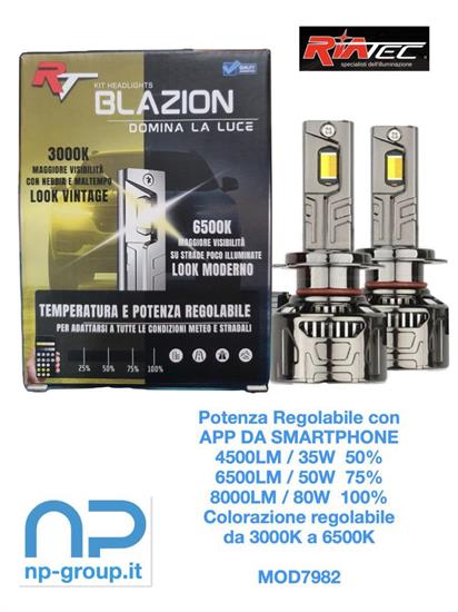 KIT LED BLAZION H7-H18 12V APP SMARTPHONE
