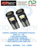 CP. LAMPADE T10 3 SMD SAMSUNG 12V 2,6W