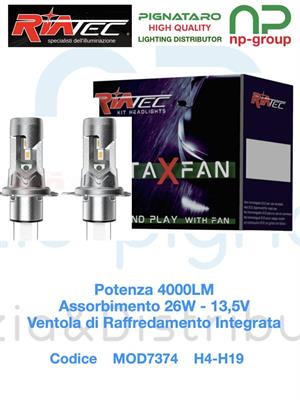 KIT LED ROTAXFAN H4-H19 12V