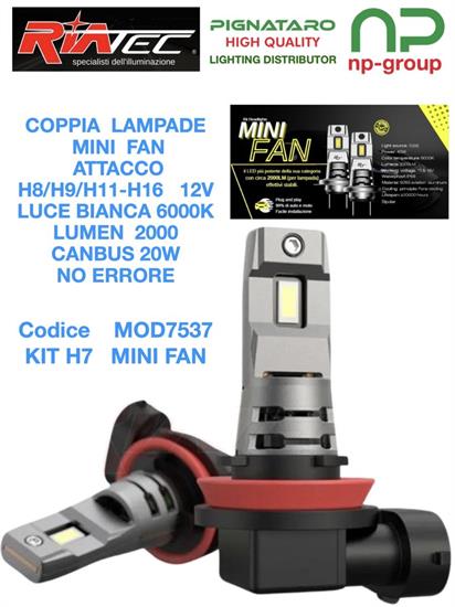 KIT LED MINI FAN H8-H9-H11-H16 12V