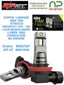 KIT LED MINI FAN H8-H9-H11-H16 12V