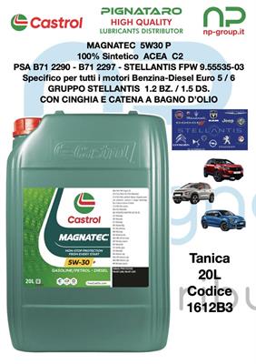 CASTROL MAGNATEC 5W30 P STELLANTIS 20L