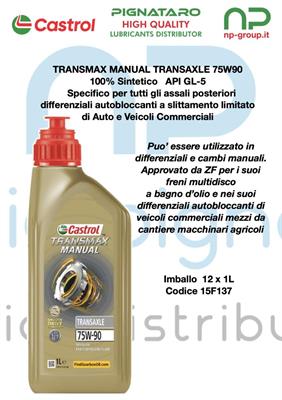 CASTROL TRANSMAX TRANSAXLE 75W90 1L