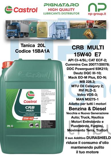 CASTROL VECTON MULTI 15W40 CI-4/E7 20L EX 15BA1A